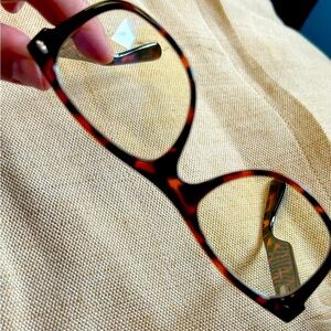 ICU Eyewear Screen Vision Blue Light Filtering Rectangular Glasses Dark Tortoise